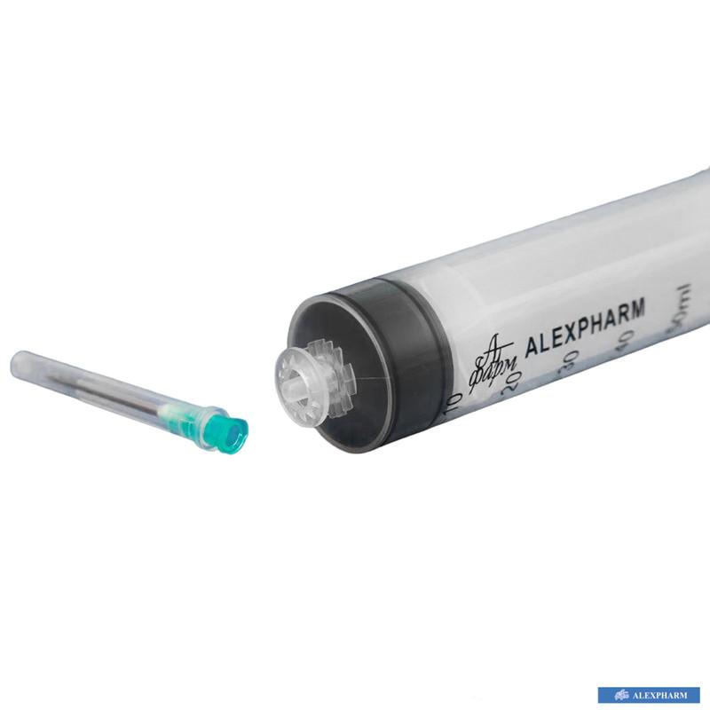 Шприц перфузійний 3-х компонентний одноразовий стерильний "ALEXPHARM" 50 мл Luer Lock з голкою,14 G (2,0*30 мм)